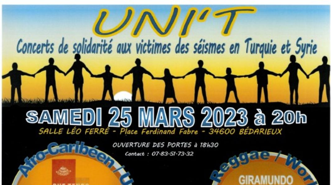 Concert de solidarité aux victimes des séismes en Turquie et en Syrie