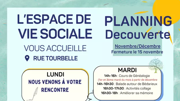 Programme de l'Espace de Vie Sociale