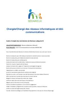 Offre d'emploi informaticien