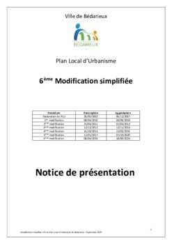 PLU / Notice de présentation